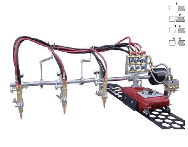 Rùa cắt thẳng ba mỏ hàn GCD3-100